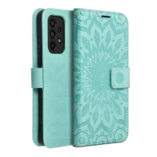 Mezzo Flip tok SAMSUNG A53 5G mandala zöld