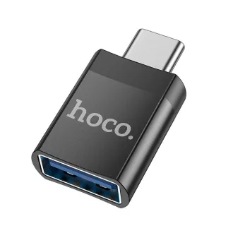 OTG adapter USB-C – USB-A Hoco UA17 fekete
