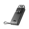 Veger powerbank C20 W2047 / W2059 20000 mAh beépített Micro-USB / USB-C / Lightning kábelekkel fekete
