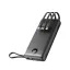 Veger powerbank C20 W2047 / W2059 20000 mAh beépített Micro-USB / USB-C / Lightning kábelekkel fekete