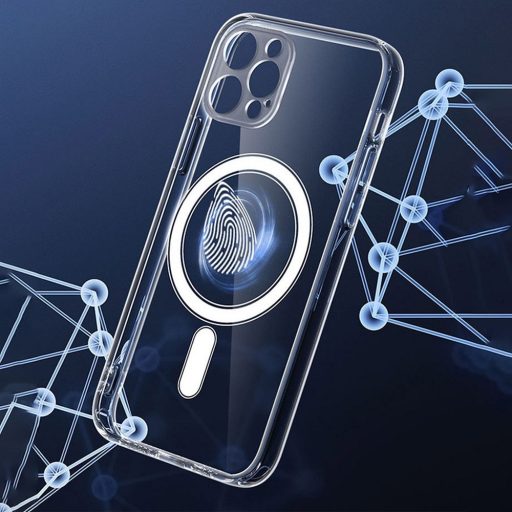 Clear Mag Cover tok iPhone 13 PRO MAX  (STR / kameravédős) Magsafe kompatibilis átlátszó