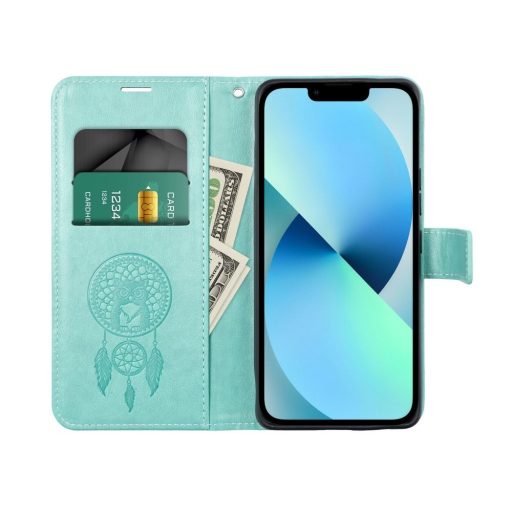 Mezzo Flip tok SAMSUNG A52 5G / A52 LTE ( 4G ) / A52s 5G dreamcatcher zöld