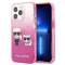 KARL LAGERFELD tok iPhone 13 Pro KLHCP13LTGKCP (K Choupette Centered) rózsaszín