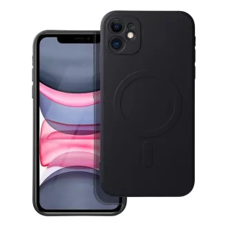 SILICONE MAG COVER Magsafe kompatibilis tok iPhone 11 fekete