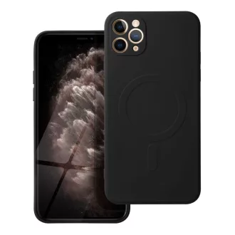   SILICONE MAG COVER Magsafe kompatibilis tok iPhone 11 Pro Max fekete