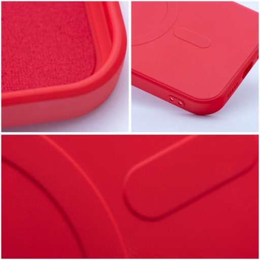 SILICONE MAG COVER Magsafe kompatibilis tok iPhone 13 Pro Max piros