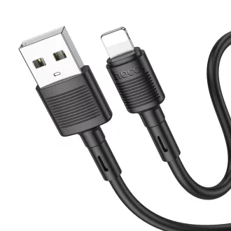 Hoco USB-A – Lightning töltőkábel X83 2,4A 1 m fekete