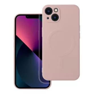   SILICONE MAG COVER Magsafe kompatibilis tok iPhone 13 rózsaszín