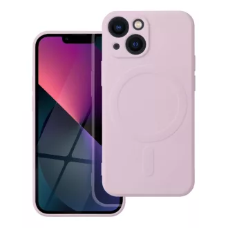   SILICONE MAG COVER Magsafe kompatibilis tok iPhone 13 Mini rózsaszín