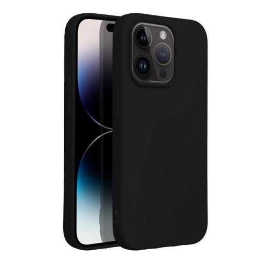Szilikon tok iPhone 14 Pro fekete