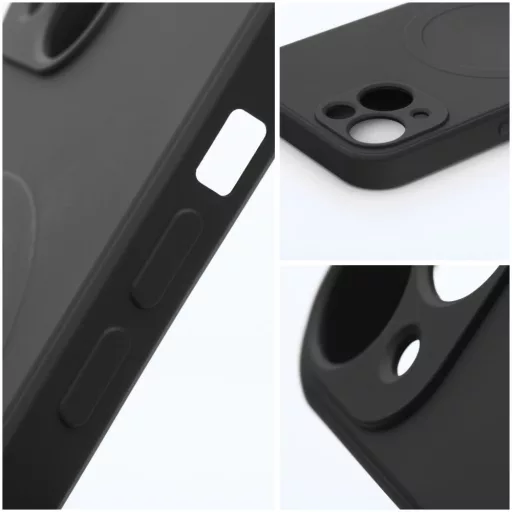 SILICONE MAG COVER Magsafe kompatibilis tok iPhone 7 / 8 / SE 2020 / SE 2022 fekete