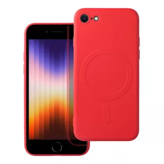   SILICONE MAG COVER Magsafe kompatibilis tok iPhone 7 / 8 / SE 2020 / SE 2022 piros