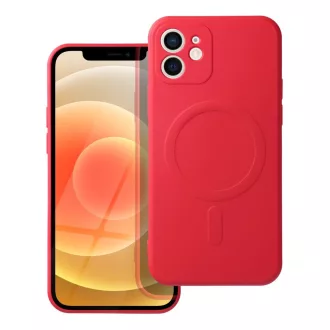   SILICONE MAG COVER Magsafe kompatibilis tok iPhone 12 Mini piros