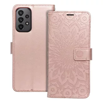 Mezzo Flip tok SAMSUNG A23 5G mandala rozéarany