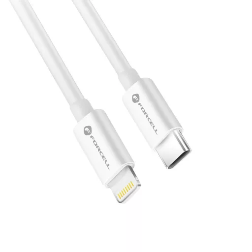 Forcell F-Energy USB-C – Lightning töltőkábel MFi C901 PD 3A 30W 1 m fehér