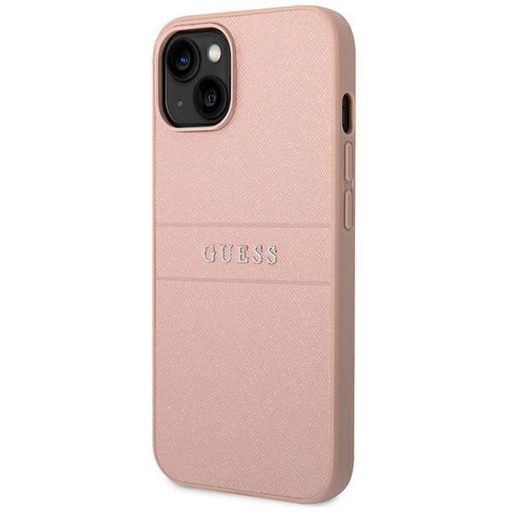 GUESS GUHCP14MPSASBPI saffiano tok iPhone 14 Plus pink