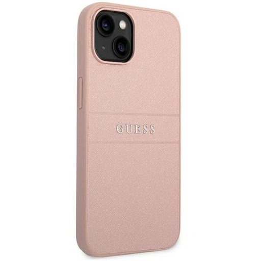 GUESS GUHCP14MPSASBPI saffiano tok iPhone 14 Plus pink
