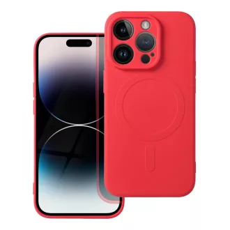   SILICONE MAG COVER Magsafe kompatibilis tok iPhone 14 Pro piros