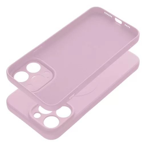 SILICONE MAG COVER Magsafe kompatibilis tok iPhone 14 Pro Max rózsaszín