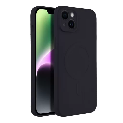 SILICONE MAG COVER Magsafe kompatibilis tok iPhone 14 Plus fekete