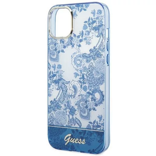 GUESS tok iPhone 14 Plus GUHCP14MHGPLHB (IML Electro Cam TDJ) kék