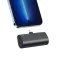 Veger powerbank PlugOn (W0556P) PD QC3.0 3A 20W 5000 mAh beépített Lightning csatlakozóval fekete