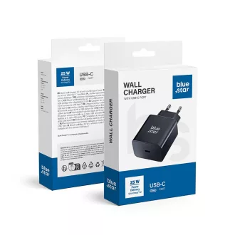  Blue Star hálózati töltő USB-C QC4.0 PD 3A 25W TFB-TC-25WPD fekete