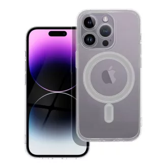   Clear Mag Cover tok iPhone 14 PRO  (STR / kameravédős) Magsafe kompatibilis átlátszó
