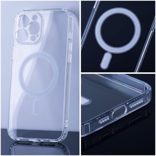 Clear Mag Cover tok iPhone 14 PLUS  (STR / kameravédős) Magsafe kompatibilis átlátszó