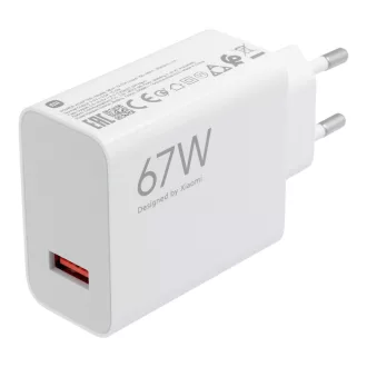   Xiaomi eredeti hálózati töltő USB-A QC3.0 3A 67W MDY-12-EH fehér bulk