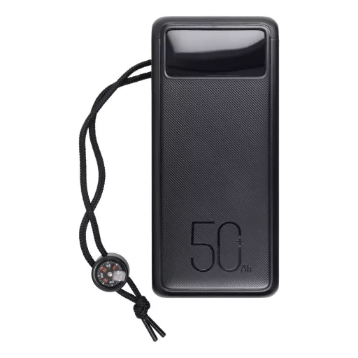 Veger Tank Boost (W5001C) powerbank PD QC3.0 5A 130W 56000 mAh Fekete