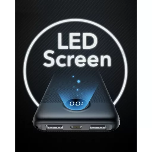 Powerbank Veger L10 (W1105) 10000 mAh Fekete