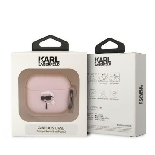 KARL LAGERFELD tok APPLE Airpods Pro KLAPRUNIKP (3D Sil NFT Karl) rózsaszín