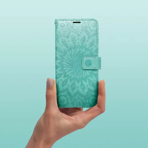 Mezzo Flip tok SAMSUNG A14 4G / A14 5G mandala zöld