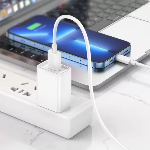 Hoco X88 USB-A – Lightning kábel 1 m 2,4A fehér