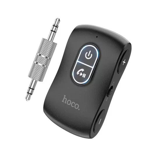 Hoco Bluetooth autós transmitter 3,5 mm jack E73 PRO fekete