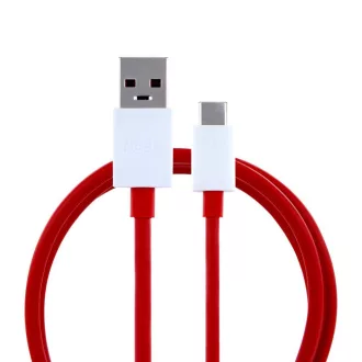   ONEPLUS eredeti USB-A – USB-C töltőkábel 4A D301 1 m piros