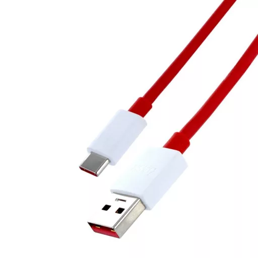 ONEPLUS eredeti USB-A – USB-C töltőkábel 4A D301 1 m piros