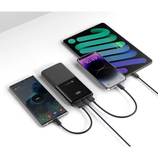 Forcell F-Energy powerbank P10K1 PD QC3.0 3A 20W 10000 mAh fekete