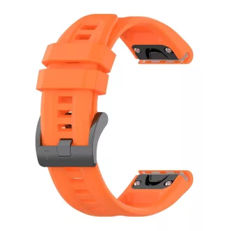   Szilikon szíj GARMIN FENIX 3 / 3HR / 5X / 6X / 6X Pro / 7X / 7X Pro narancs