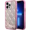 GUESS tok iPhone 14 Pro GUHCP14LLC4PSGP (Liquid Glitter 4G Translucent) rózsaszín
