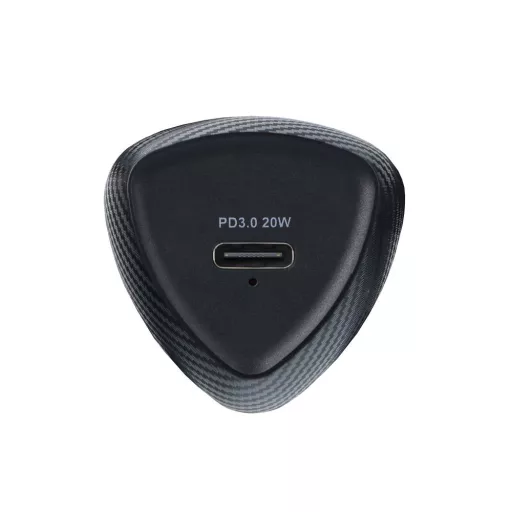 Forcell F-Energy autós töltő Carbon USB-C QC3.0 PD 3A 20W + USB-C – Lightning kábel CC50-1C fekete