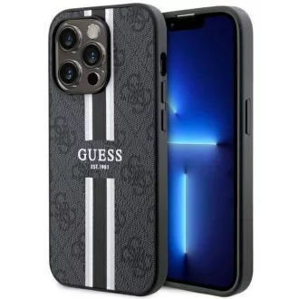   GUESS tok iPhone 14 Pro Max Magsafe kompatibilis GUHMP14XP4RPSK (4G Printed Stripes) fekete