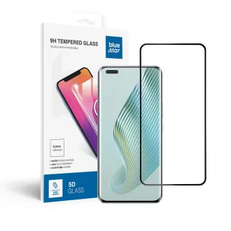   Kijelzővédő Üvegfólia Honor Magic 5 PRO Blue Star 5D fekete