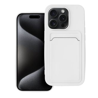 Card Case tok kártyatartóval iPhone 15 PRO  fehér