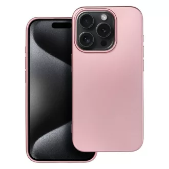 Metallic tok iPhone 15 PRO  rózsaszín