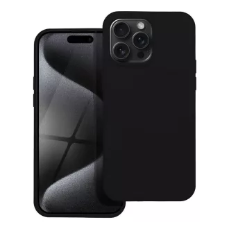 Szilikon tok iPhone 15 Pro Max fekete