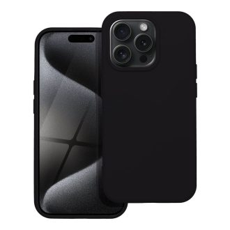 Szilikon tok iPhone 15 Pro fekete