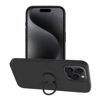Silicone Ring tok iPhone 15 PRO MAX  fekete