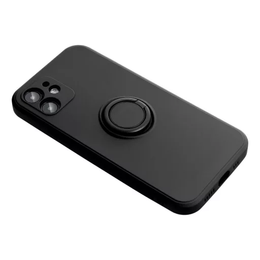 Silicone Ring tok iPhone 15 PRO  fekete